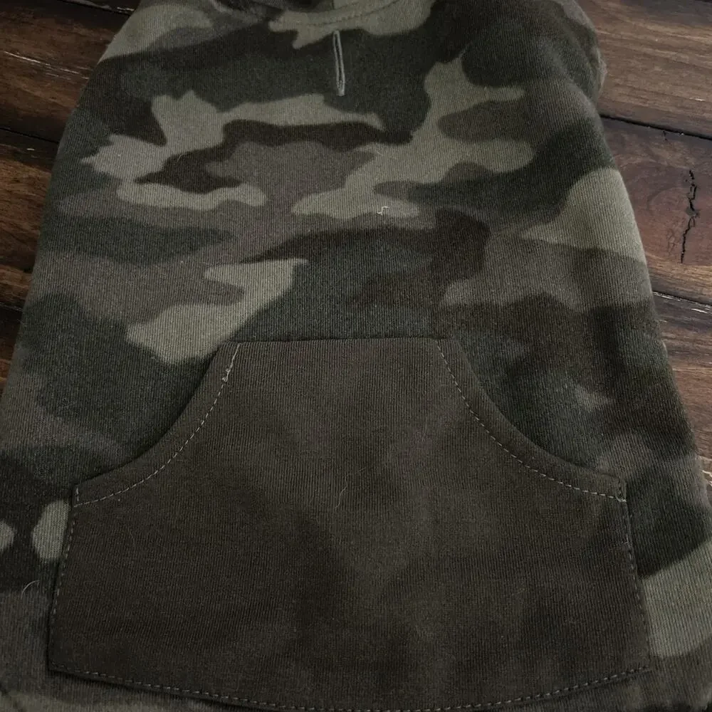 SONOMA Dog Hoodie Sweater Camouflage Size M Reversible